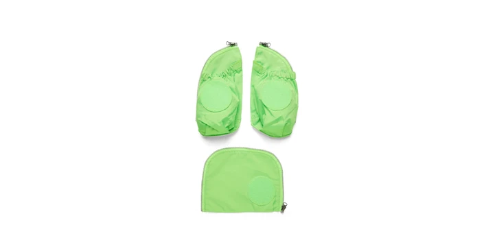 Ergobag Fluo Seitentasche Zip-Set Grün 3 Ergobag Fluo Seitentasche Zip-Set Grün