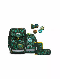 ERGOBAG, Schultaschen Set 5tlg Cubo Tribaeratops
