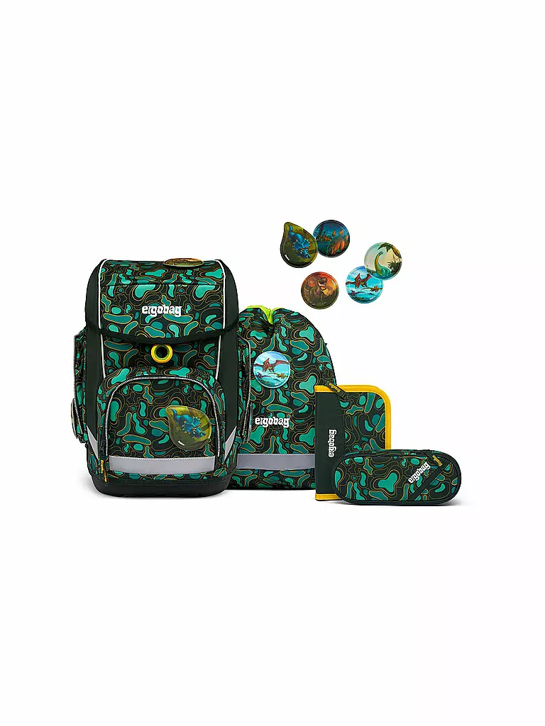 ERGOBAG, Schultaschen Set 5tlg Cubo Tribaeratops 3 ERGOBAG, Schultaschen Set 5tlg Cubo Tribaeratops
