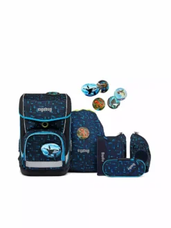 ERGOBAG, Schultaschen Set Cubo Light 6tlg TiefseetauchBär